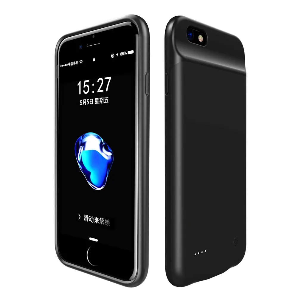 Black Color Wireless For iPhone7/8(3000mAh) For iPhone 7 8 Plus(4000mAh) Back Clip Battery Charger Case Power Bank Mobile Phone Black Color Wireless For iPhone7/8(3000mAh) For iPhone 7 8 Plus(4000mAh) Back Clip Battery Charger Case Power Bank Mobile Phone