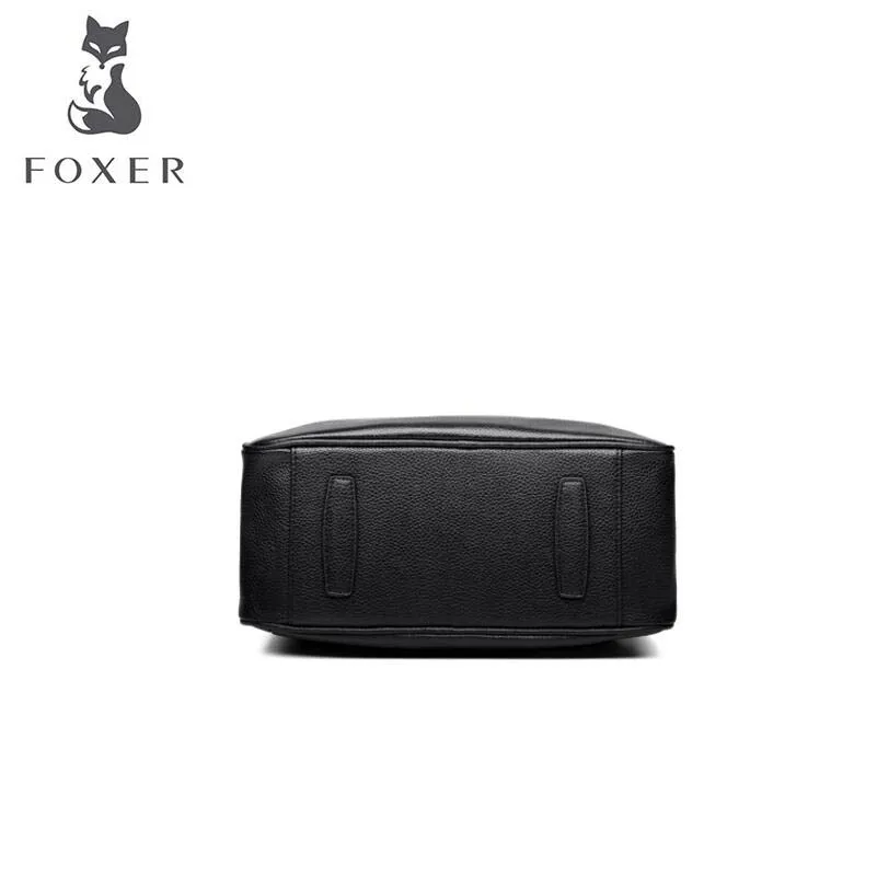 Женский рюкзак FOXER из натуральной кожи вместительный для повседневной носки
