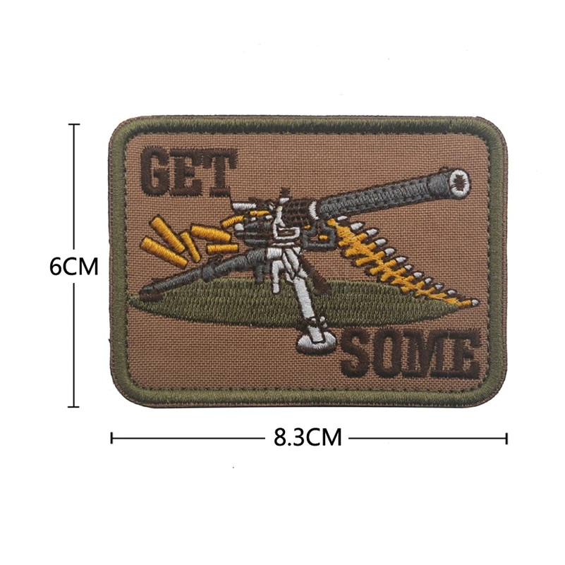 Вышивка патч коричневый Военный снайпер США боевой дух Армии патч тактические эмблемы значки аппликации Декоративные вышитые нашивки