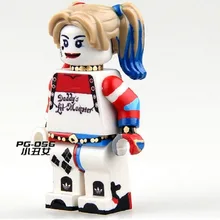 PG056 100 шт. Супер Герои Харли Куинн самоубийцы отряд Бэтмен два облицовочный Кирпич собрать строительные блоки детские подарочные игрушки