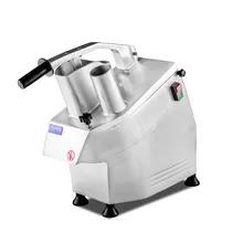 

Multi-purpose Electric Vegetable Cutter Slicer 2 Feeding Port Potato Cabbage Potato Cheese Cutting Into Slice Strip Machine