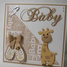 

Cute elephant giraffe Carbon steel Cutting Dies Stencil Craft for DIY Creative Scrapbook Cut Stamps Dies Embossing Paper
