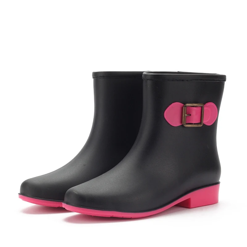 

2018 New Women Shoes Ankle Rain Boots 2018 Fashion Brand Solid Women Rain Boot Waterproof Boots Pvc Shoes Women