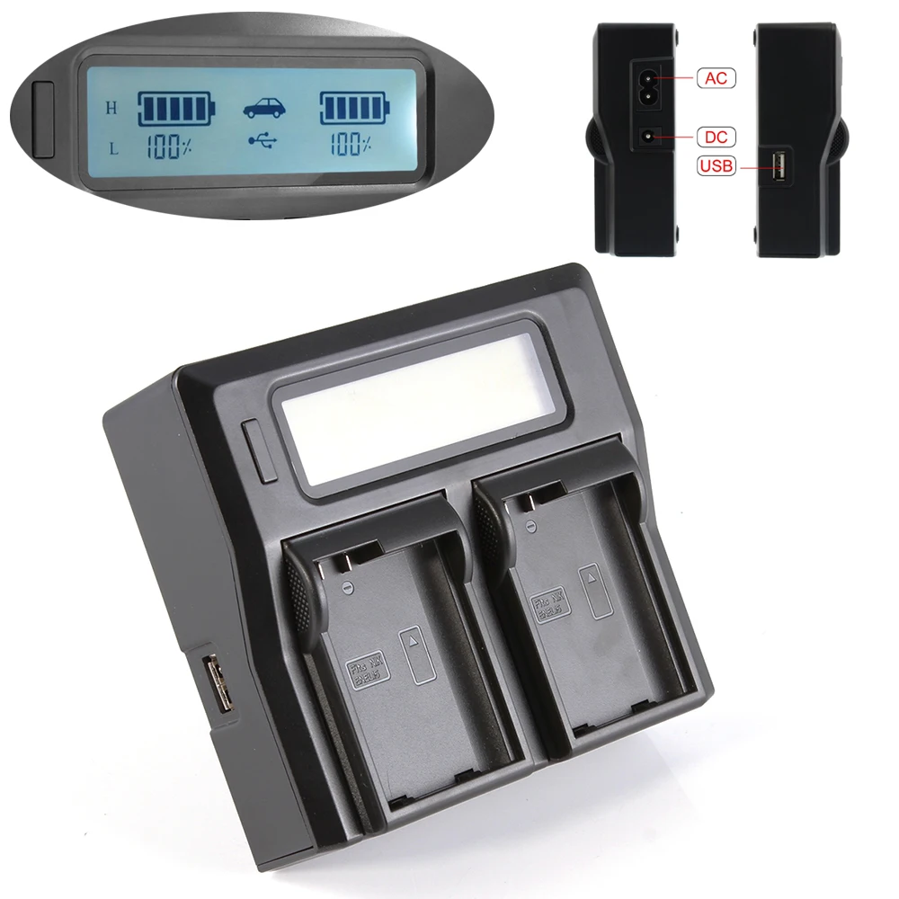 Dual LCD Battery Charger For Nikon EN EL15 EN EL15a D750 D610 D810 D7100 D7200