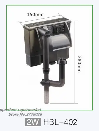 Sunsun HBL настенный водопад фильтр три в одном Внешний Аквариум кислородный насос маленький аквариум резервуар для черепахи HBL301 302 303 - Цвет: HBL402