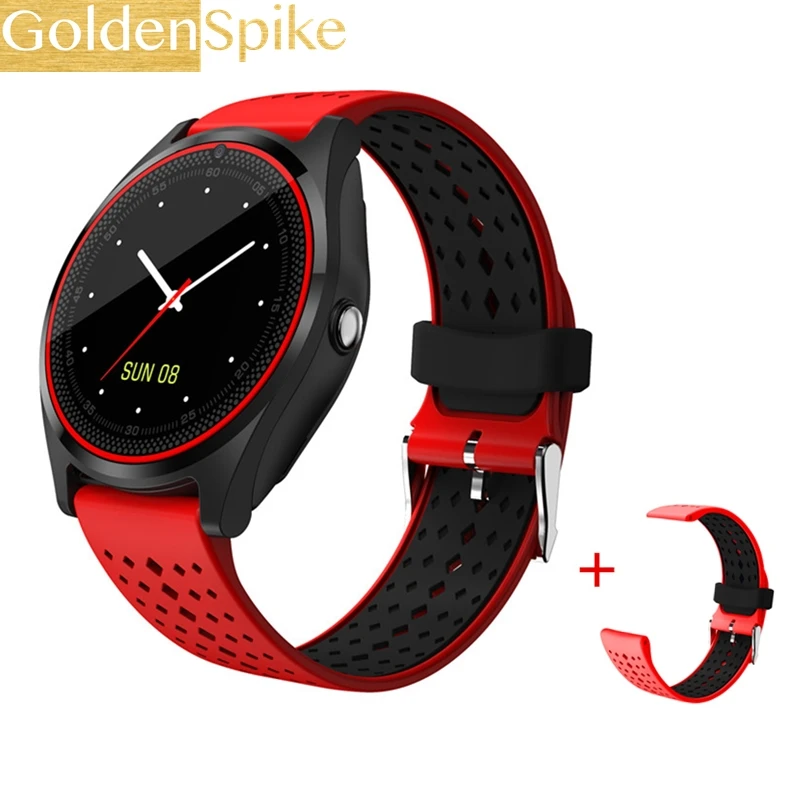 

Smart Watch V9 with Camera Smartwatch Pedometer Health Sport relogios Men Women Smartwatch For Android IOS pk EX18 Y1 add strap