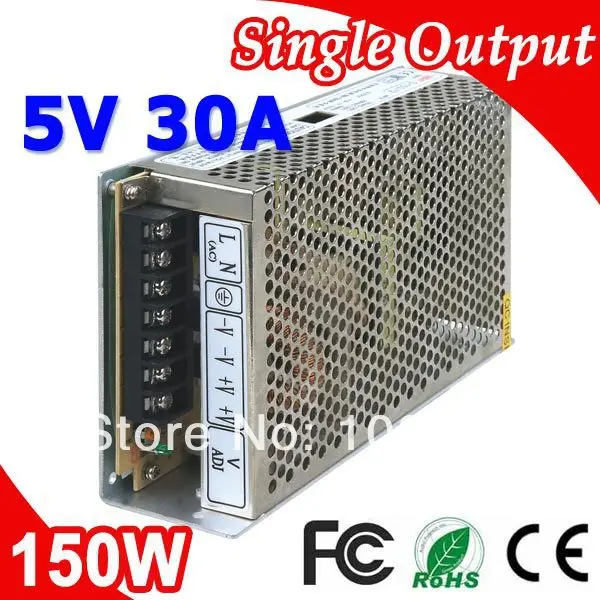 

S-150-5 LED Transformer Switching Power Supply 150W 5V DC 30A Output