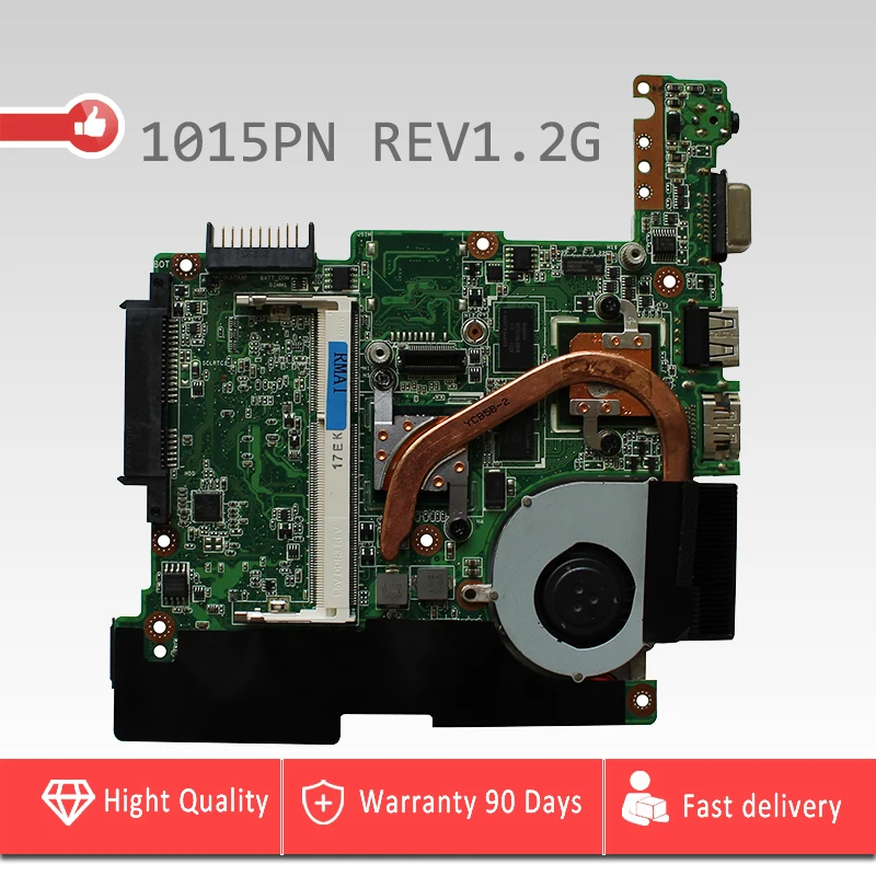 

YTAI for ASUS EeePC 1015PN motherboard REV1.2G DDR3 with N570 cpu and heatsink motherboard