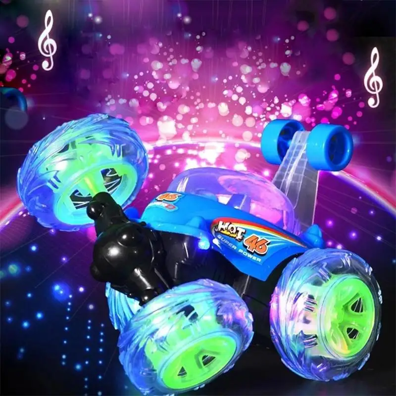 

Children Educational Toy Stunt Car Rolling Rotating RC Car Wheel Vehicle Model Rolling Rotating Wheel Vehicle Motor Toy