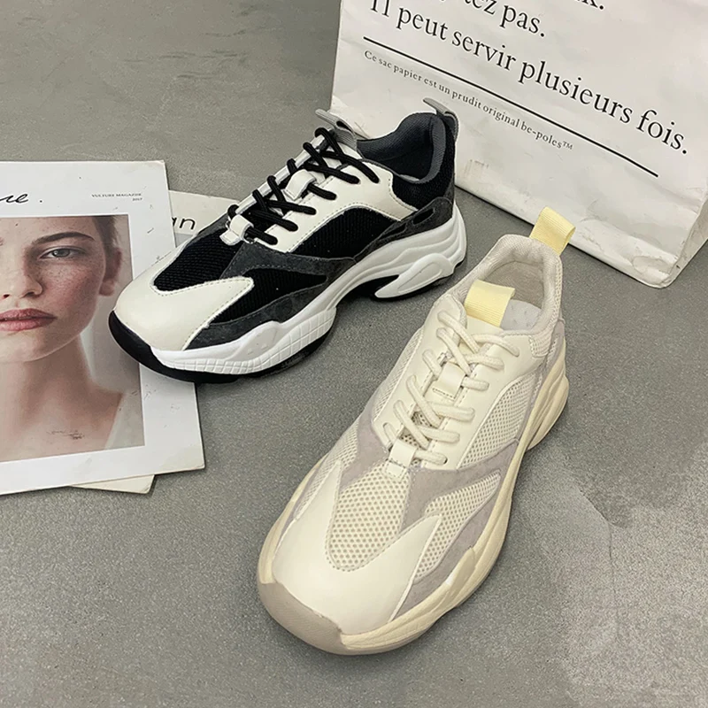 

Brand Sneakers Casual Chunky Sneakers Women Autumn Summer Platform Sneakers Ladies Breathable Leisure Footwear Dad Sneakers 2019