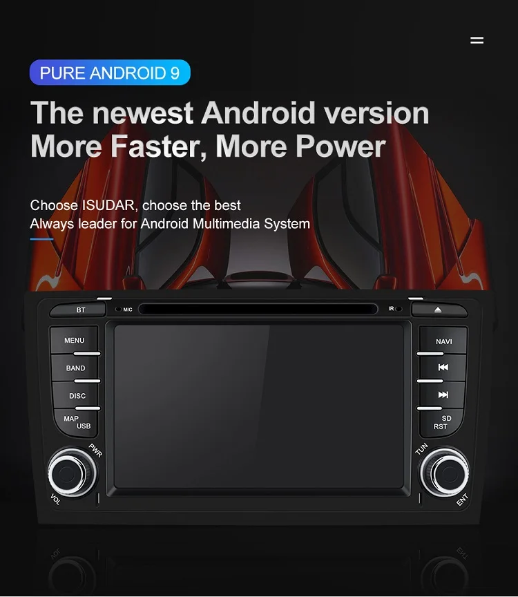 Best Isudar 2 Din Car Multimedia Player Android 9 For Audi/A6/S6/RS6 Auto Radio Stereo System GPS DVD Octa Core RAM 4GB USB DVR DSP 2 Best Isudar 2 Din Car Multimedia Player Android 9 For Audi/A6/S6/RS6 Auto Radio Stereo System GPS DVD Octa Core RAM 4GB USB DVR DSP 2