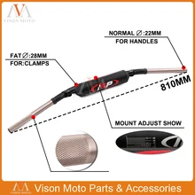 Универсальный 7/8 11/8 двухэтажный руль, балансирная Подушка защита для груди для KTM CRF YZF WRF KXF KLX DRZ RMZ Байк