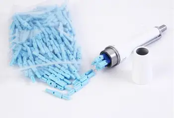 

acupuncture body massage 5 heads lancing needle pen with 200 pcs disposable 21g lancet needles fro cupping massage