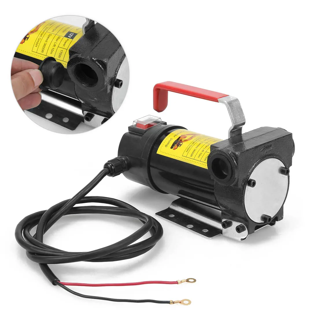 

UpperX Portable 12V Diesel Fluid Extractor Electric Transfer Pump Car Fuel Auto Speed