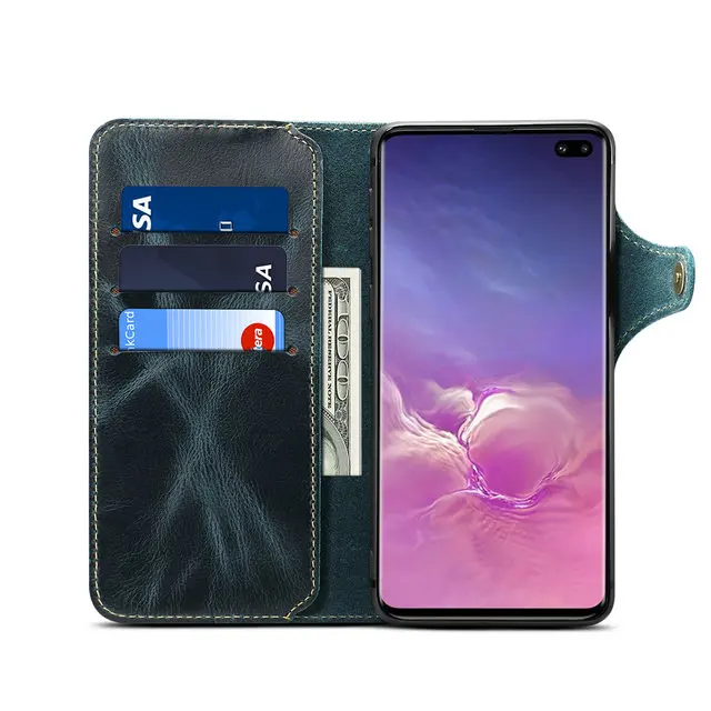 Натуральная кожа для Coque samsung Note 10 Plus Чехол Флип Etui samsung S10 чехол Роскошный для samsung Galaxy S10 чехол S 10+ Note10+ 5G