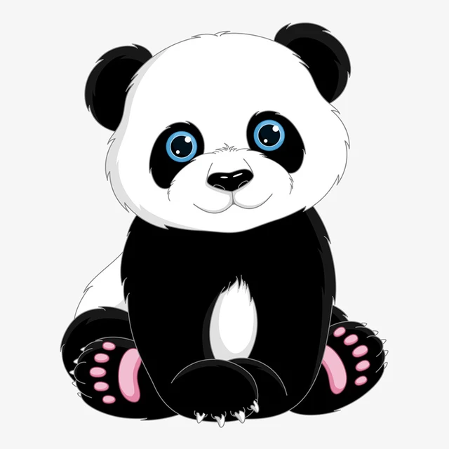 Adesivo Desenhos animados grandes personalizados da panda