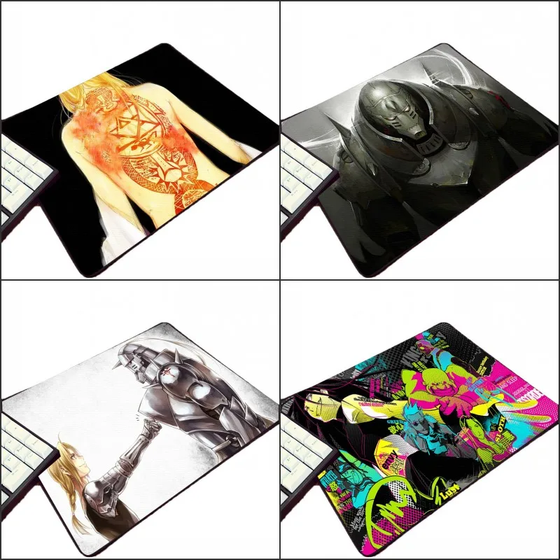 

Mairuige Hot Popular Mini Pc Tablet Gamer Rubber Mouse Pad Full Metal Alchemist Anime Manga Comic Pattern Mousepad for Tabletop