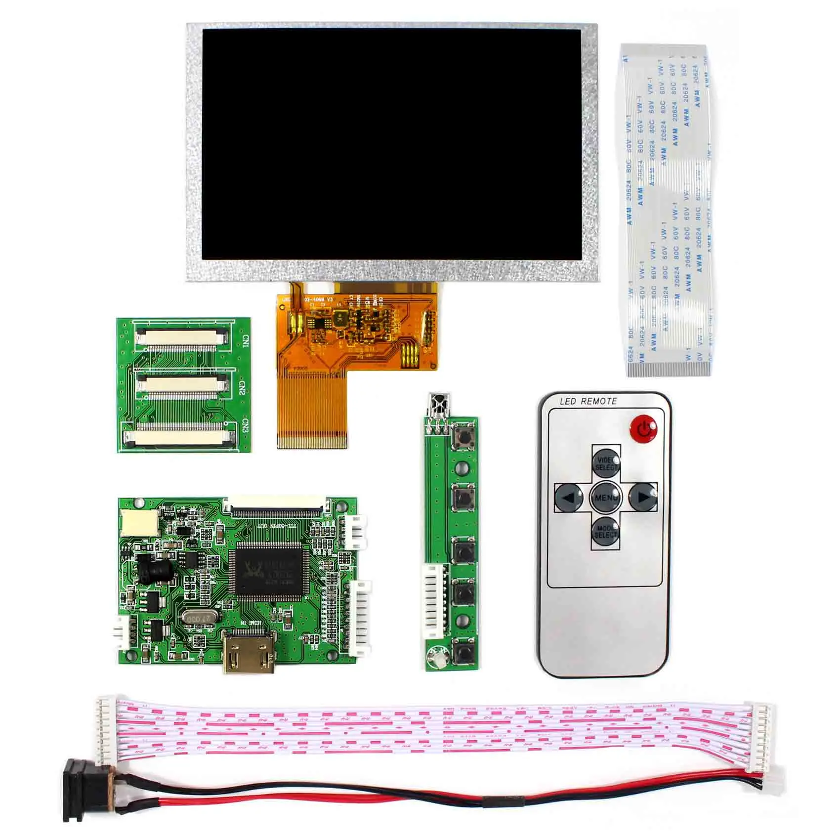 HDMI Input LCD Controller Board+5inch VS050T-002A 800X480 LCD Screen