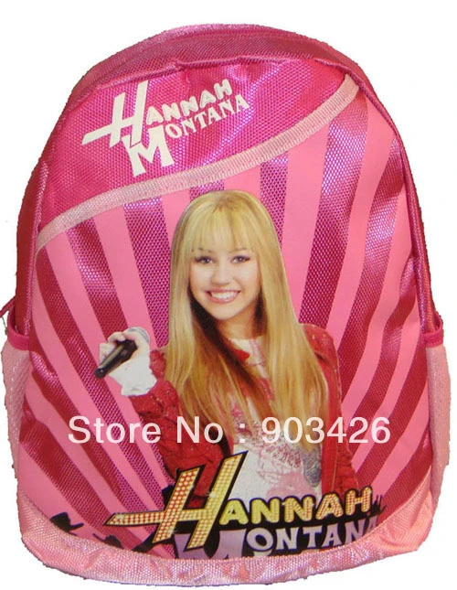Dhl de la alta calidad Hannah Montana niños del bolso de escuela mochila mochila escolar de dibujos G2355 en venta al por mayor|backpack kitty|backpack trolleybackpacking lighter - AliExpress