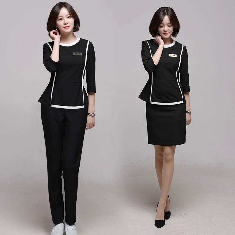 

Korean Beautician Work Clothing Medical Beauty Salon Uniforms Cosmetic Hospital Nurse 2 Piece Set Workwear Free Shipping