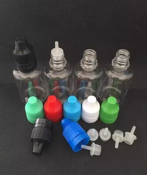 

100pcs PEt Clear Bottles E Juice Dropper Bottle 30ml mini Plastic PET Ejuice Bottle With Needle Tip and Childproof Tamper Cap