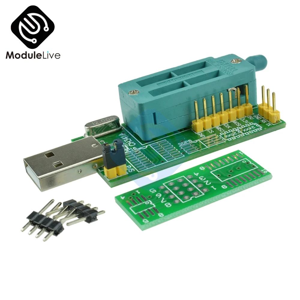 

Multifunction CH341A Router USB 2.0 Programmer LCD Burner Bios Board 24 25 Series USB to TTL 5V