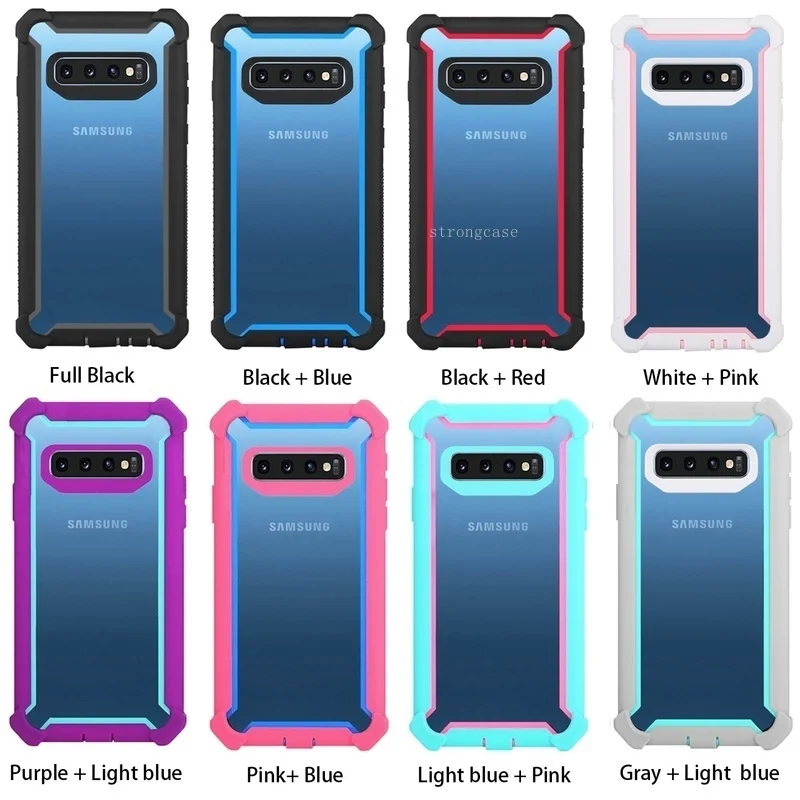 Роскошный 360 Защитный противоударный чехол для Samsung Galaxy S10 S10e S8 S9 Plus Note 9 цветной с