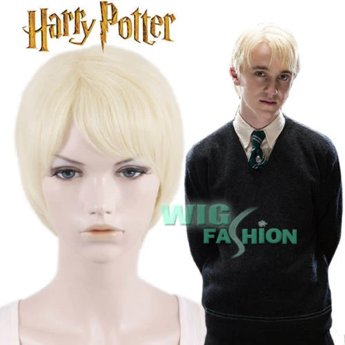 Harry Potter Series Draco Malfoy Short Light Blonde Anime Cosplay Wig -  Unknown - AliExpress