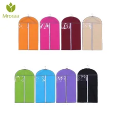 Mrosaa плотный нетканный одежда пылезащитный чехол для костюма влагостойкие организационное хранение сумка мешка для пыли чехол для одежды чехол