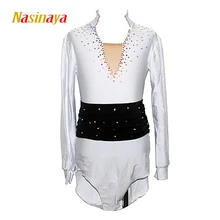 Nasinaya для мальчиков человек Рисунок выступление в катании на коньках Костюмы по индивидуальному заказу для соревнований по фигурному катанию платья для катания на коньках дети Patinaje гимнастика 26