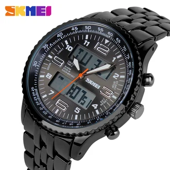 

New SKMEI Luxury Brand Men Military Watches Full Steel Men Sports Watches Digital LED Quartz Wristwatches relogio masculino 1032