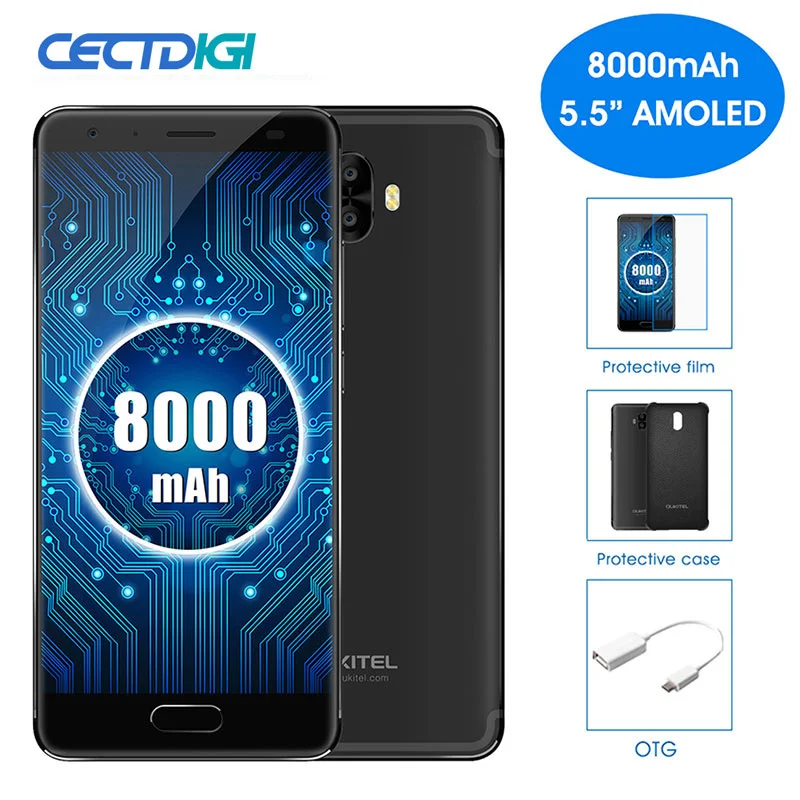 Oukitel K8000 5 &quotHD мобильный телефон mtk6750t восемь ядер Android 7 0 4G B Оперативная память 6