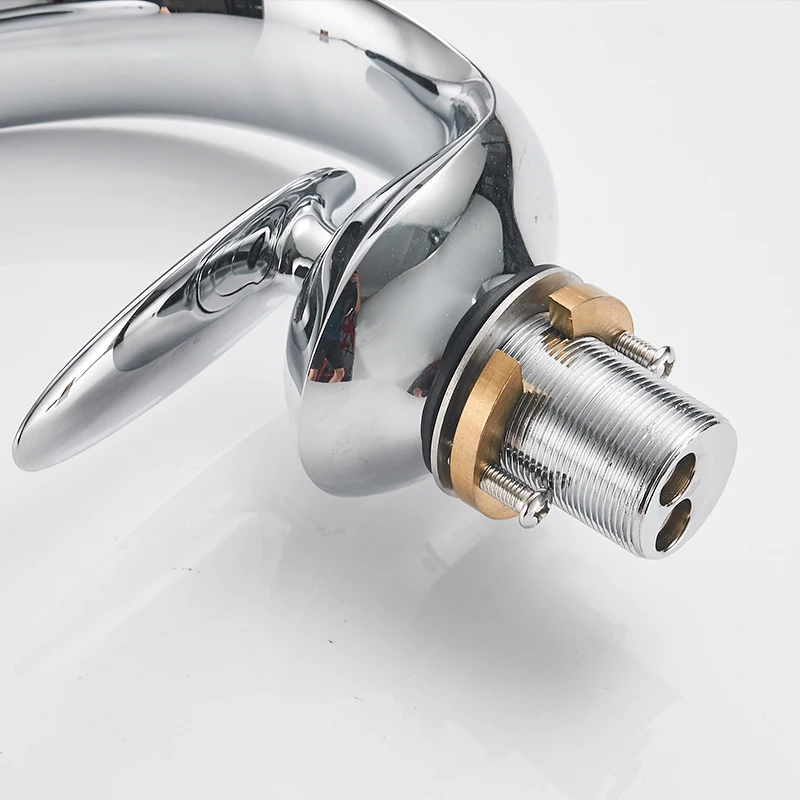 Смеситель для раковины в ванную комнату хромированный с одним рычагом|bathroom basin