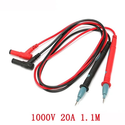 20A 1.1M 1000V 10A 20A игольчатый зонд для универсального цифрового мультиметра, многометровые Тестовые провода, ручка - Цвет: 20A 1.1M