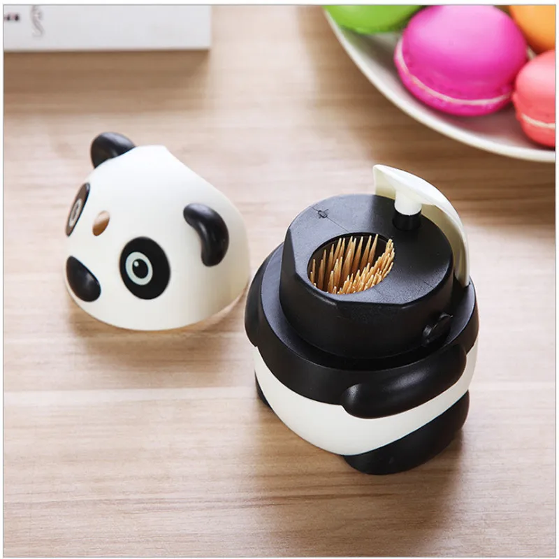 Creative Automatic Toothpick Cartoon Panda Box Fashion Personality Cute