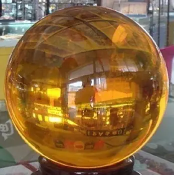 

ruifafa88040118<<< Hot Asian Natural Quartz Yellow Magic Crystal Healing Ball Sphere 80MM+Stand