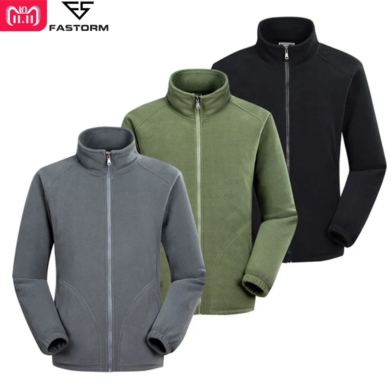 

FASTORM Men Tactical Outdoor Jacket Winter Wear-Resistant Thick Thermal Travel Coat Hiking Camping Solfshell Sport Jackets