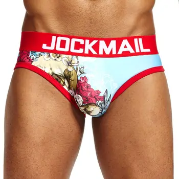 

JOCKMAIL Brand mens underwear briefs Print calzoncillos hombre slip calcinha Sexy Gay underwear male panties cuecas gay bikini