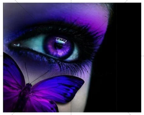 

5D diy diamond painting cross stitch handmade needlework mosaic full rhinestone diamond embroidery Blue butterfly eye wall decor