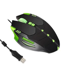 A824 игровая мышь 4800 dpi программируемая 6 цветов дышащие компьютерные мыши с подсветкой 7 кнопок эргономичная мышь для ПК ноутбука overwatch L0430