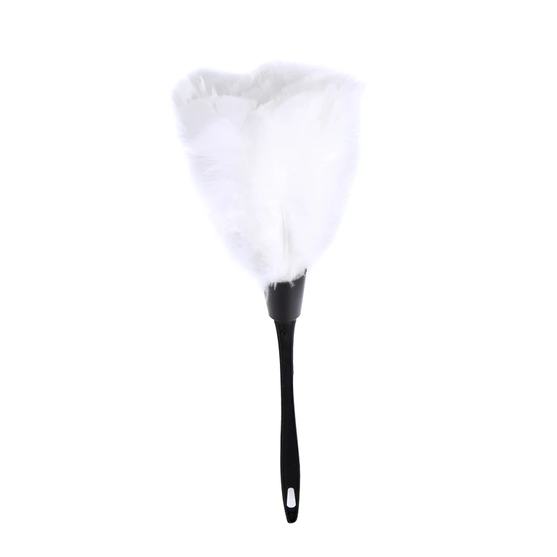 1pcs Feather Duster Household Dusting Brush With Black Plastic Handle Household Cleaning Tool 5colors