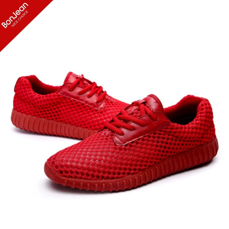 

Men's SuperLightweight Running Shoes Lace-Up Summer Outdoor Black White Red Walking Fashion Breathable Stable Sneakers