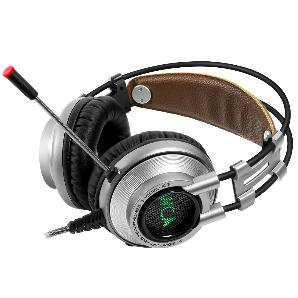 Nubwo Xiberia K9 7 1 вибрации USB Игровые наушники головной гарнитур светодиодный свет