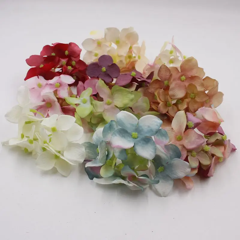 

DIY / 5 pieces of non-woven artificial hydrangea flower wedding wreath headdress wrist brooch decorative shooting props