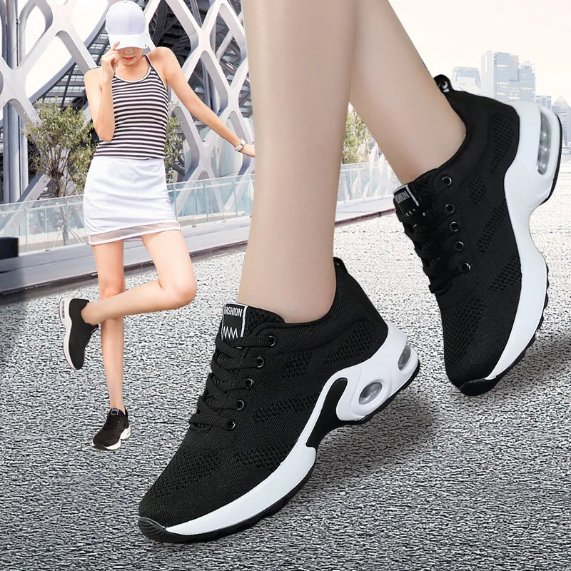 

Sneakers Women Shoes Running Shoes Summer Outdoor Breathable Air Mesh Walking Beautiful Air Cushioning Athletic Running Shoes