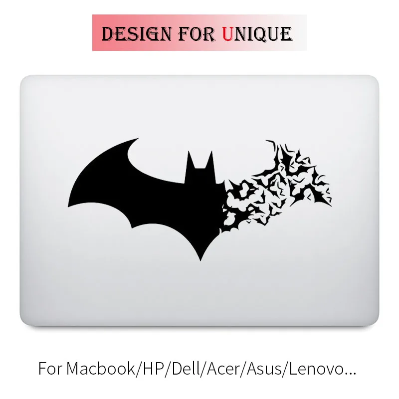 Cracked Batman Laptop Decal Sticker For Apple Macbook Decal Pro Air Retina 11 12 13 15 Inch Mac Surface Book Skin - Laptop Skins -