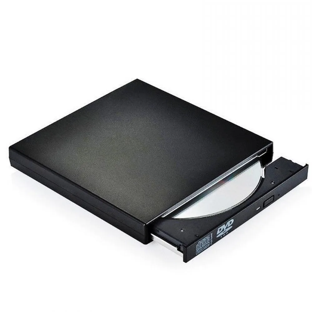 Черный тонкий USB 2 0 Внешний DVD +/ RW DL CD привод записи горелки для WINDOWS XP/7/8/10 Mac