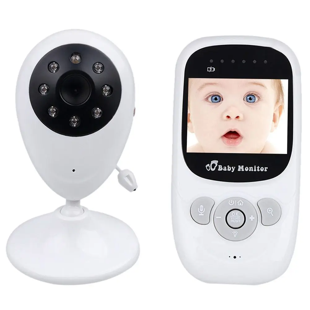 

MOOL Baby Monitor Video 2.4 inch TFT LCD Screen with Night Vision Digital Camera 2 Way Voice Talk White