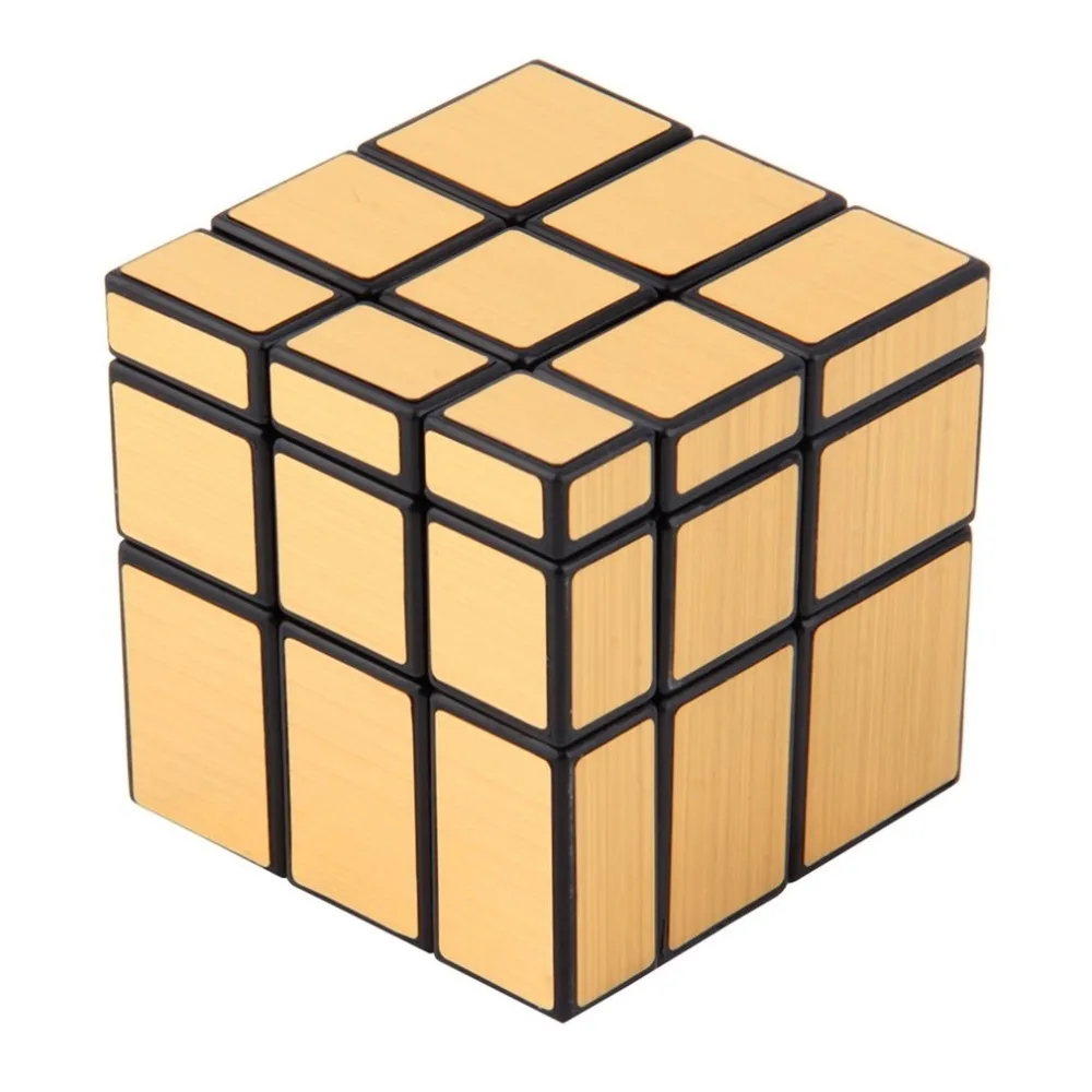 3x3x3 Magic Cube блоки серебряные литых покрытием зеркала кубики блестящие Головоломки Логические IQ центров образования игрушка отличный подарок