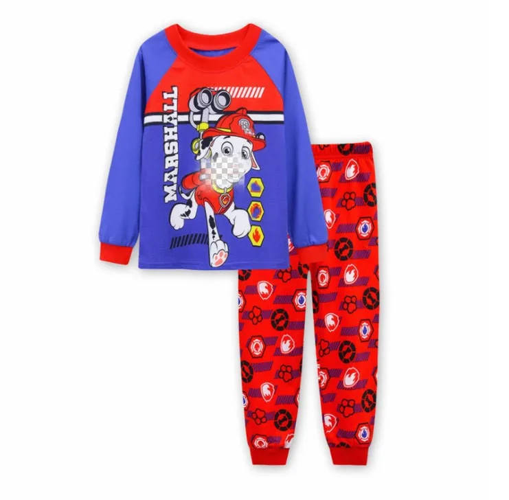 

Children Pajamas Sets 2019 Boys Sleevewear Cartoon long sleeve pyjamas Tops+Pants 2 Pieces Kids Baby Gils CLothing Set